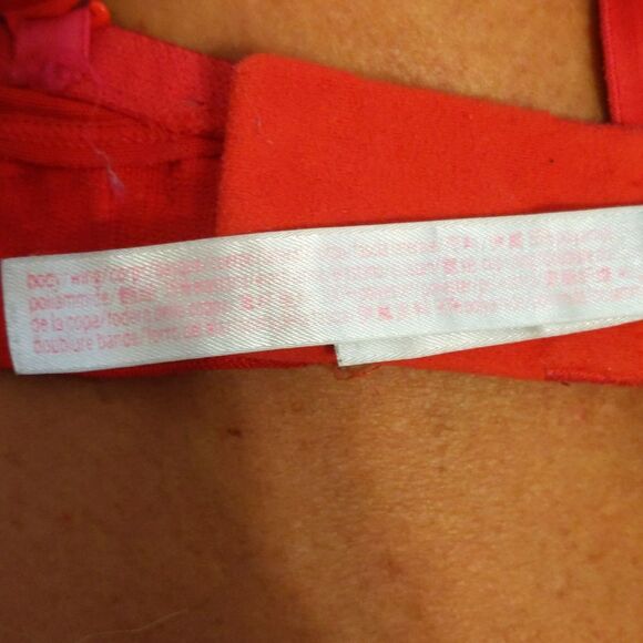 PINK by Victoria's Secret red "Your Everywhere Push Up" bra, size  36DD/38D - Picture 7 of 9